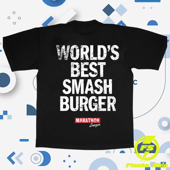 The Marathon Clothing Merch Shop World Best Smash Burger Shirt Black 3 The Marathon Clothing Merch Shop World Best Smash Burger T-Shirt Black