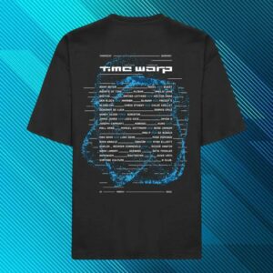 Time Warp Merch Shop Time Warp Lineup Tee Mannheim 2026 Black