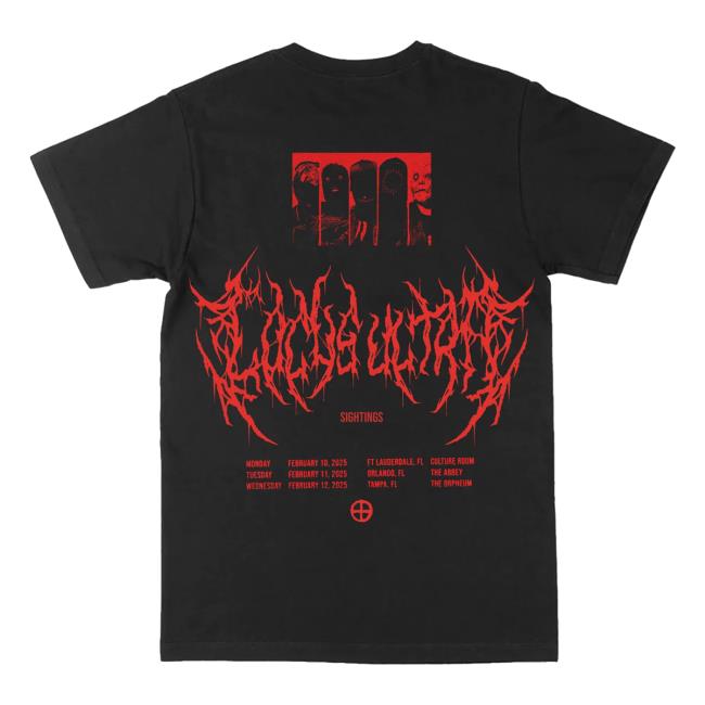 Underoath777 Merch Shop Store Sightings Tour Tee Shirt 3 Underoath777 Merch Shop Store Sightings Tour Black Tee