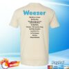Weezer Web Store Merch 1994 Tracklist T-Shirt
