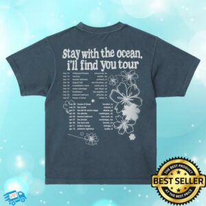 kenny sau Yung Kai Merch Shop Stay With The Ocean Tour Tee Navy
