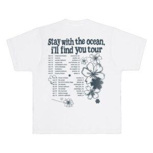 kenny sau Yung Kai Merch Shop Stay With The Ocean Tour Tee White