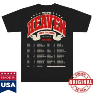 kenny sau Zach Bryan Merch Shop With Heaven On Top Black Tour Tee