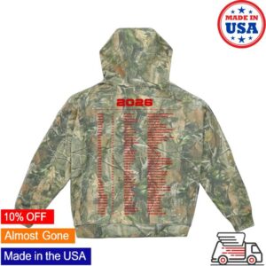 kenny sau Zach Bryan Merch Shop With Heaven On Top Camo Tour Hoodie