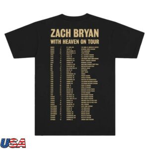 kenny sau Zach Bryan Merch Shop With Heaven On Top Photo Tour Tee