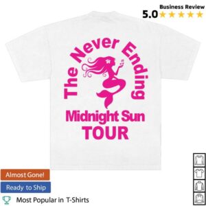 Zara Larsson Merch Shop Midnight Sun Never Ending Tour Tee