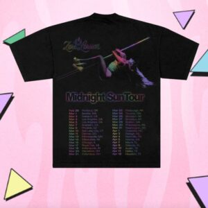 Zara Larsson Merch Shop Midnight Sun Photo Tour Tee