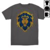 Blizzard Gear Store Merch Shop World Of Warcraft Alliance Lion Grey T-Shirt