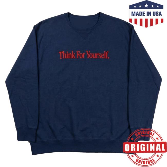 The Free Press Store Merch Shop Think For Yourself Crewneck 5 The Free Press Store Merch Shop Think For Yourself Crewneck Navy