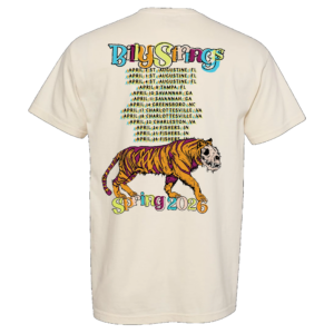 Billy Strings Store Merch Tiger Battle Shirt With Dates (Matt Trievel)