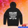 24Hundred Store Merch Violent Soho Blazin' Skull Hoodie (Black)