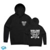 24Hundred Store Merch Violent Soho Blazin' Skull Hoodie (Black)