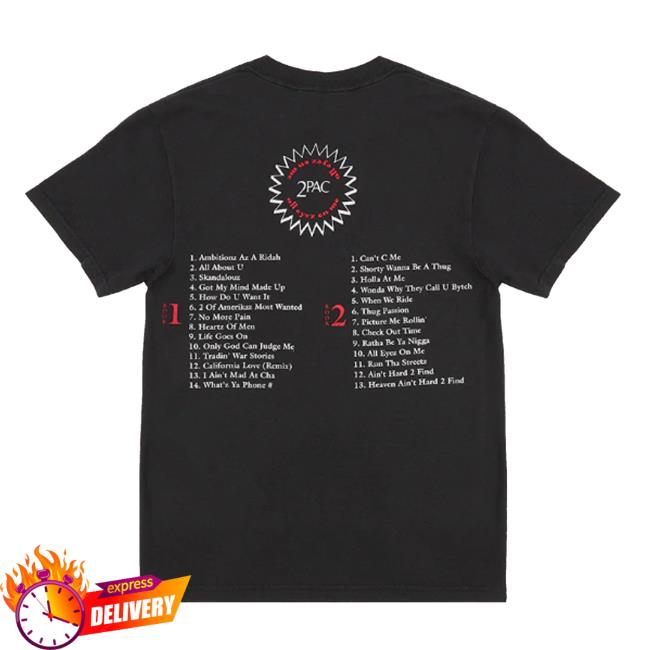 2Pac Store Merch Most Wanted Black Tee 3 2Pac Store Merch Most Wanted Black Tee