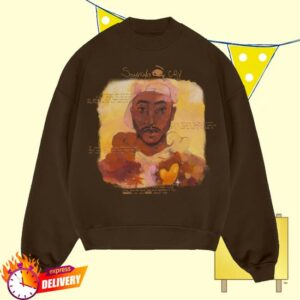2Pac Store Merch Sometimes Brown Crewneck