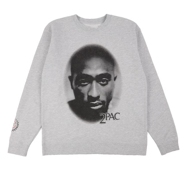 2Pac Store Merch Tracklist Grey Crewneck 4 2Pac Store Merch Tracklist Grey Crewneck
