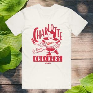 704 Merch Shop Store Charlotte Checkers Retro Hockey Player Tee