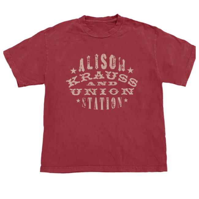 Alison Krauss Merch Shop Store Woodstamp Chili Tee