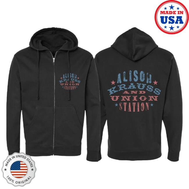 Alison Krauss Merch Shop Store Woodstamp Zip Up Hoodie