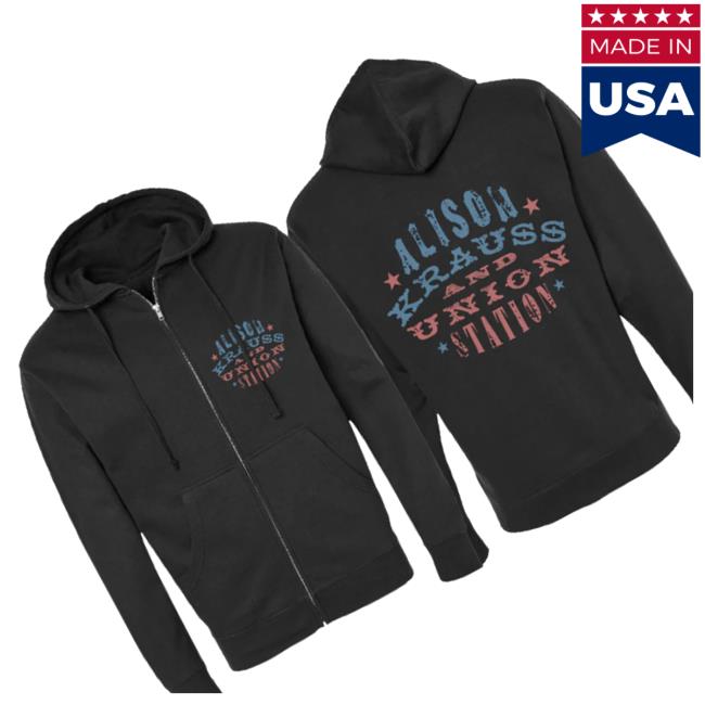 Alison Krauss Merch Shop Store Woodstamp Zip Up Hoodie