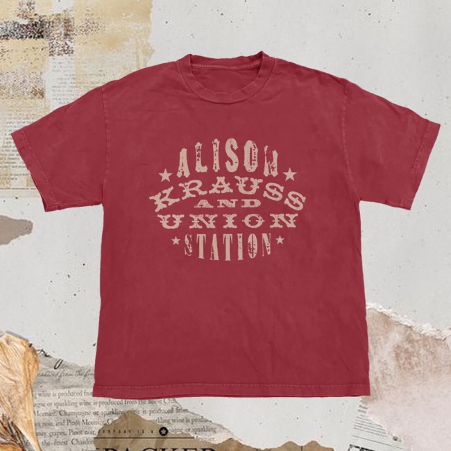 Alison Krauss Merch Store Woodstamp Chili Tee