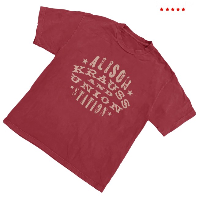 Alison Krauss Merch Store Woodstamp Chili Tee