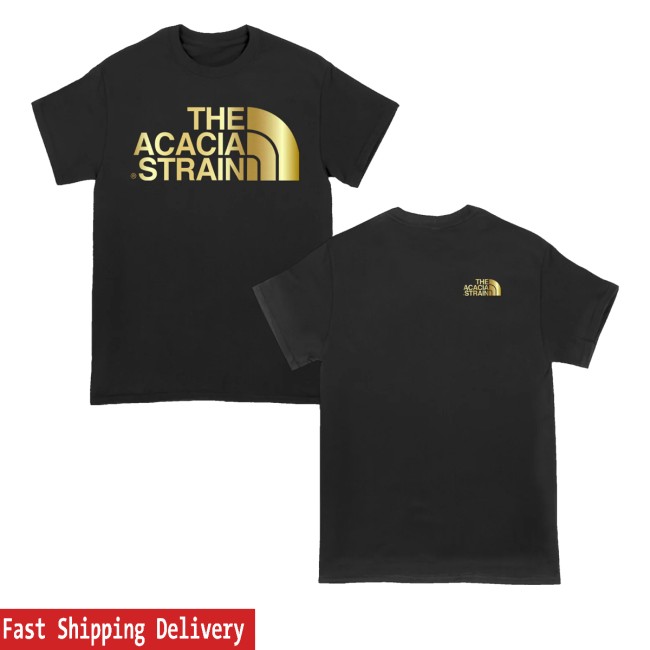 All In Store Merch The Acacia Strain Stack Arch Gold Foil Shirt