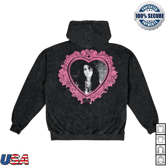 Amy Winehouse Store Merch Heart Frame Hoodie 3 Amy Winehouse Store Merch Heart Frame Hoodie