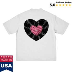 Amy Winehouse Store Merch Heart Vinyl Shirt