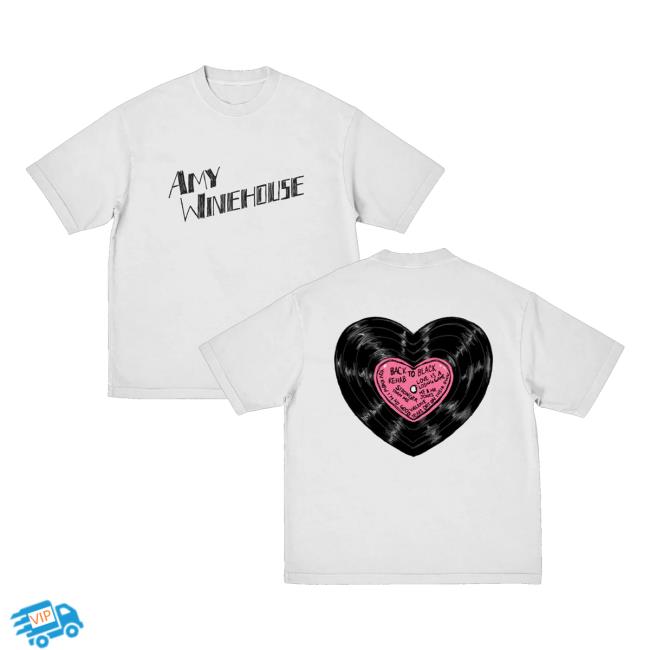 Amy Winehouse Store Merch Heart Vinyl Shirt 5 Amy Winehouse Store Merch Heart Vinyl Shirt
