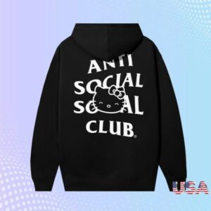 Anti Social Social Club Store Merch Assc X Hello Kitty Ethereal Zip Hoodie Black