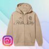 Anti Social Social Club Store Merch Assc X Hello Kitty Ethereal Zip Hoodie Sand