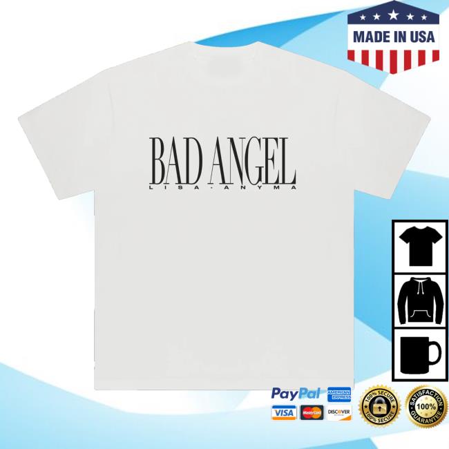 Anyma Store Merch Anyma X Lisa Bad Angel Portrait Shirt White 3 Anyma Store Merch Anyma X Lisa Bad Angel Portrait Shirt White
