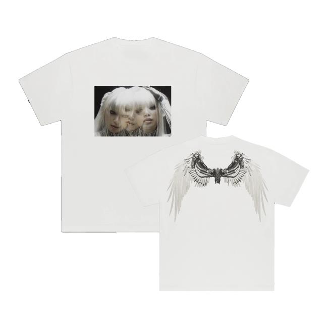 Anyma Store Merch Anyma X Lisa Bad Angel Shirt White 5 Anyma Store Merch Anyma X Lisa Bad Angel Shirt White