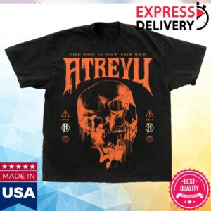 Atreyu Merch Store Melting Skull Tee
