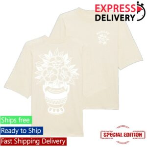 Aurore Merch Store Rose T-Shirt White Sand