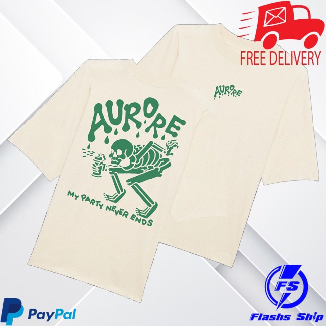 Aurore Merch Store Skeleton T-Shirt White Sand 3 Aurore Merch Store Skeleton T-Shirt White Sand