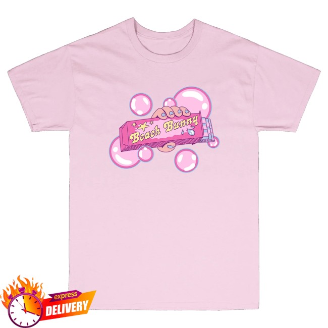 Beach Bunny Merch Store Bubble Gum Pink T-Shirt 2 Beach Bunny Merch Store Bubble Gum Pink T-Shirt