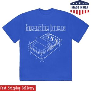 Beastie Boys Store Merch Hello Nasty Sketch Blue T-Shirt