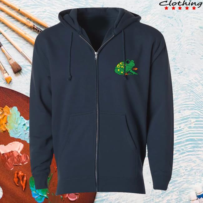 Beck Merch Shop Beck Frog Hoodie 2 Beck Merch Shop Beck Frog Zip-Up Hoodie