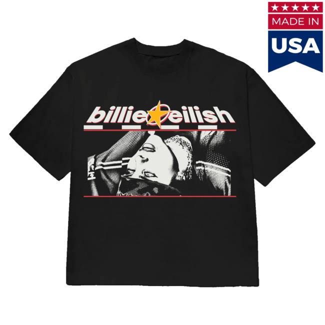 Billie Eilish Merch Shop Store Billie Upside Down Live In 3D Shirt