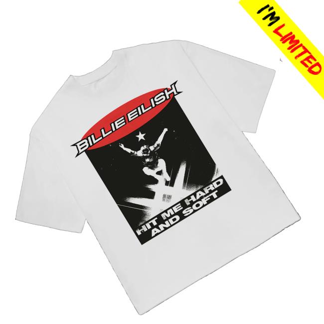 Billie Eilish Merch Shop Store Hit Me Hard And Soft Live In 3D Jump Shirt