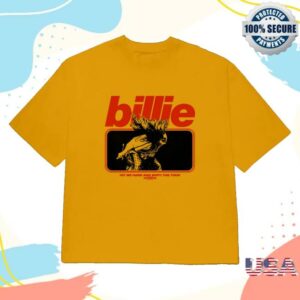 Billie Eilish Merch Shop Store Live In 3D Hair Whip Mustard T-Shirt
