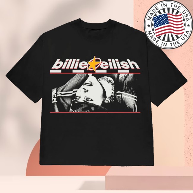 Billie Eilish Store Merch Billie Upside Down Live In 3D Shirt