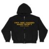 Billie Eilish Store Merch Hit Me Hard And Soft Live In 3D Hands Black Zip Hoodie