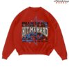 Billie Eilish Store Merch Live In 3D Star Red Crewneck