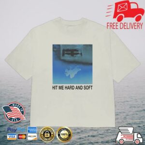 Billieeilish Merch Shop Store Hit Me Hard And Soft White Cover Tee