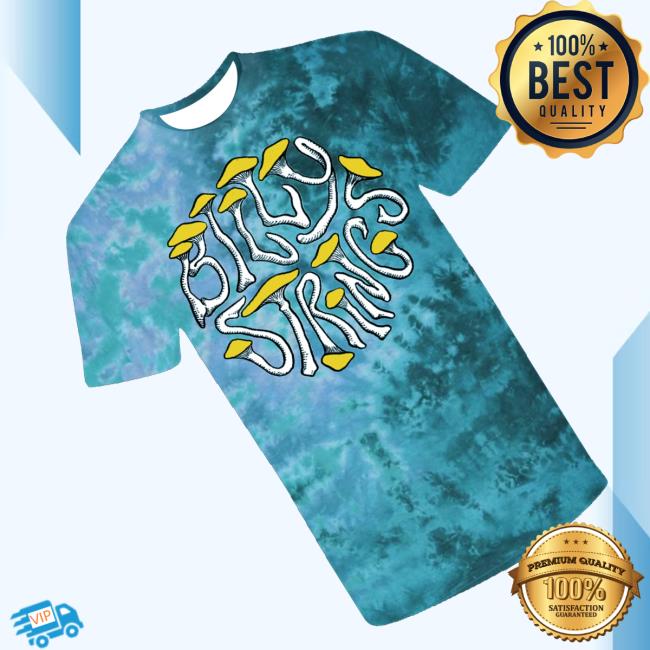 Billy Strings Merch Shop Store Mushroom Logo Tie Dye Tee Shirt (Julian Bast) 3 Billy Strings Merch Shop Store Mushroom Logo Tie Dye Tee (Julian Bast)