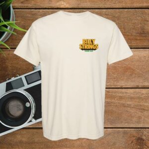 Billy Strings Store Merch Funky Text Shirt With Dates (Logan Fox)
