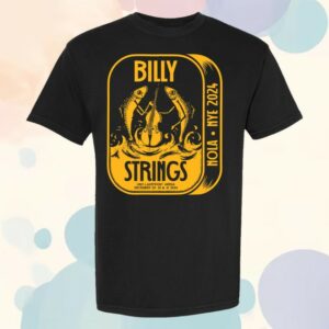 Billy Strings Store Merch Nye 2024 Black Sardines Tee