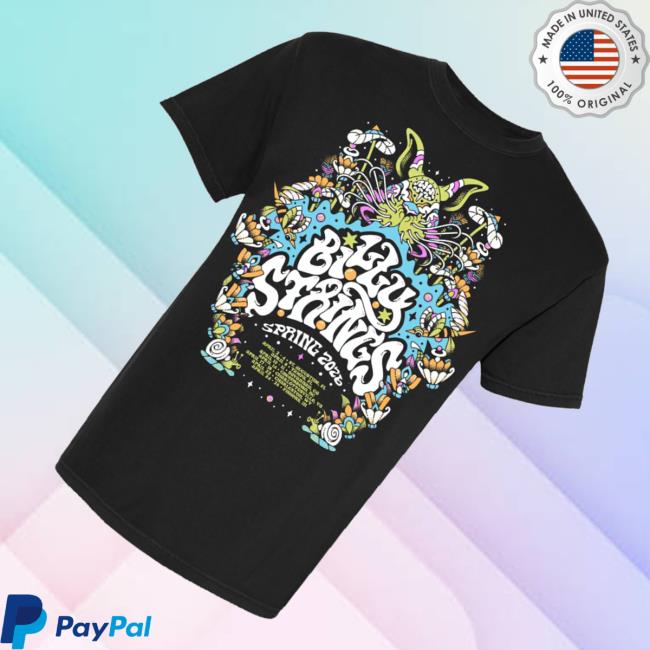 Billy Strings Store Merch Spring 2026 Poster Shirt With Dates (Tiffany Chin) 3 Billy Strings Store Merch Spring 2026 Poster Shirt With Dates (Tiffany Chin)